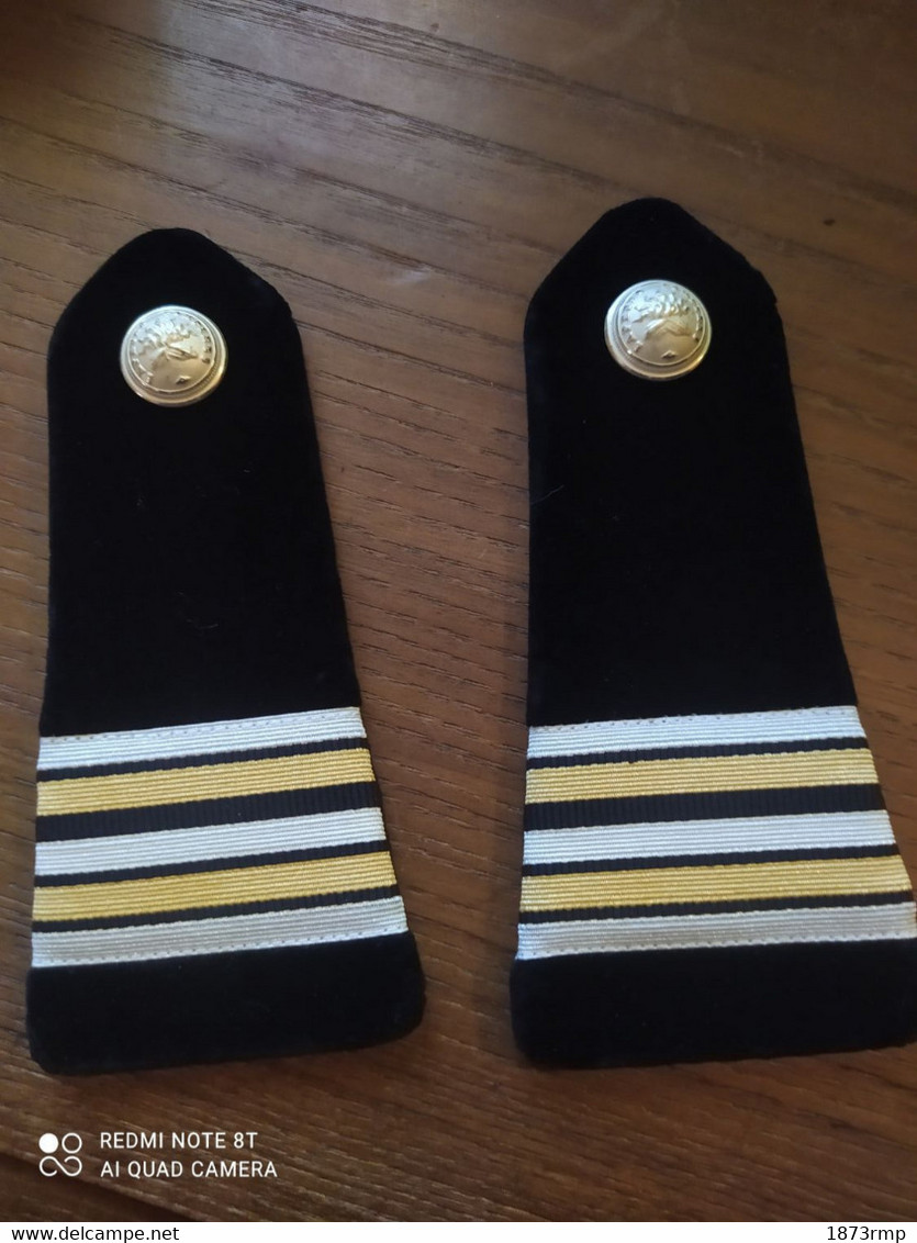 PAIRE D'EPAULETTES LIEUTENANT COLONEL , SAPEURS POMPIERS - Feuerwehr