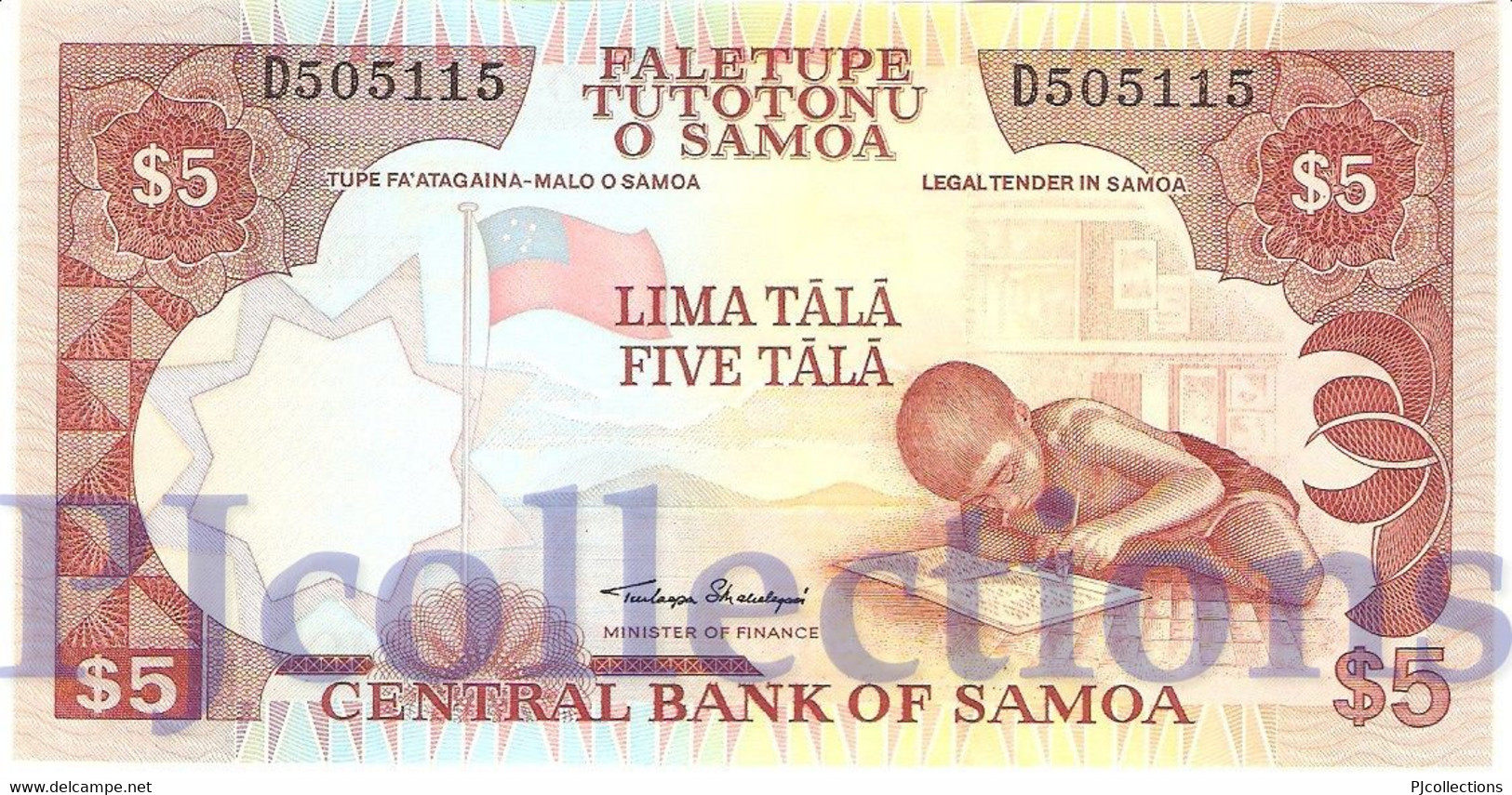 SAMOA 5 TALA 2002 PICK 33a UNC - Samoa