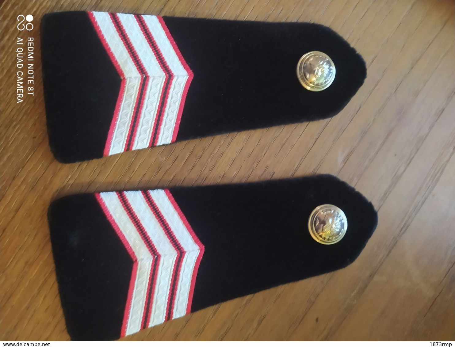 PAIRE D'EPAULETTES SERGENT CHEF , SAPEURS POMPIERS - Feuerwehr