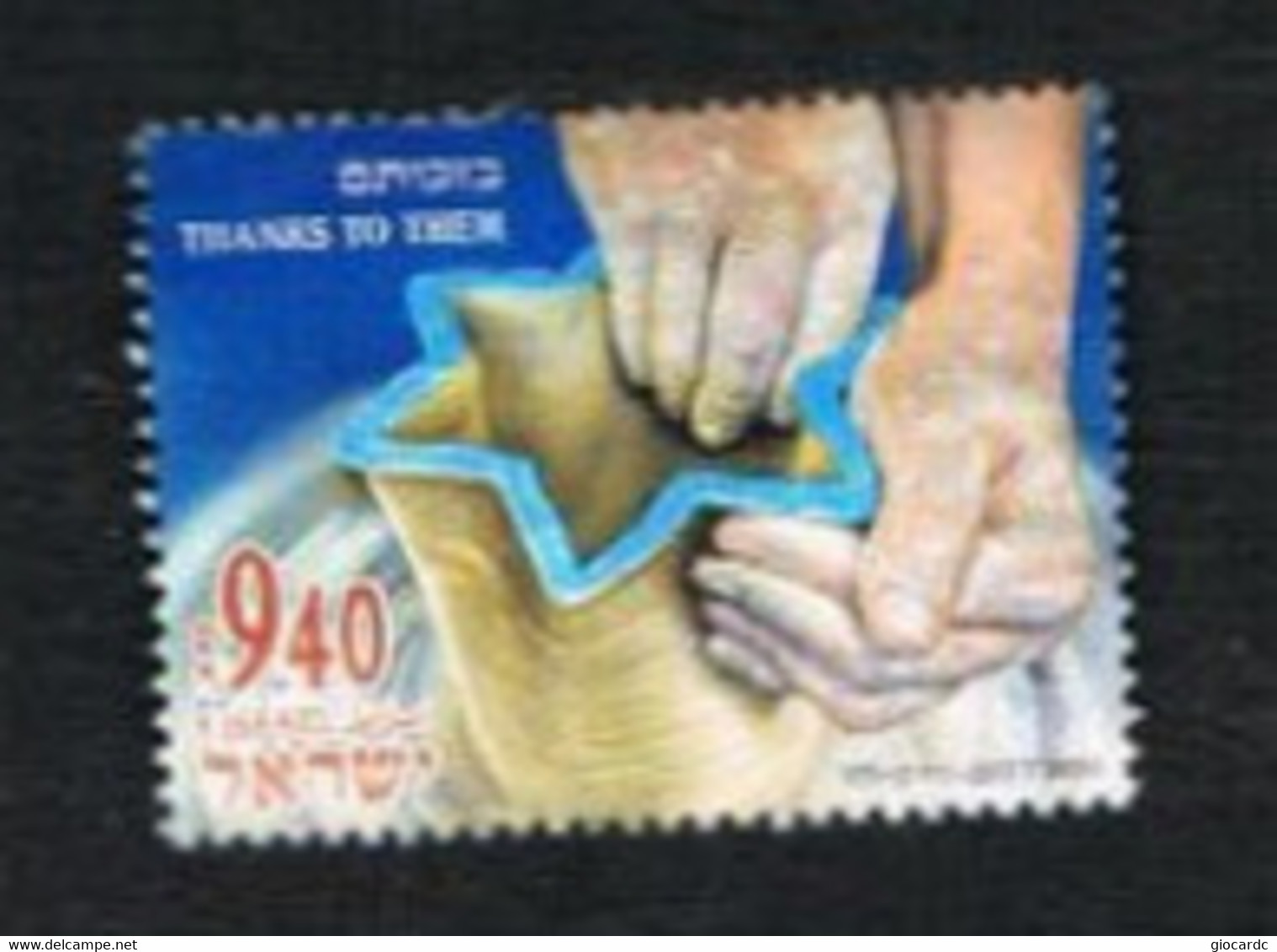 ISRAELE (ISRAEL)  - SG 2184   - 2012 THANK TO THEM   - USED ° - Usati (senza Tab)