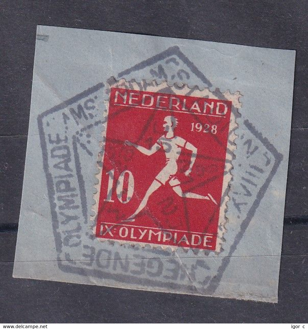 Netherlands 1928 Cancellation: Olympic Games Olympiade Amsterdam; Athletics Running Pentagonal Staduim Cancellation N1 - Zomer 1928: Amsterdam