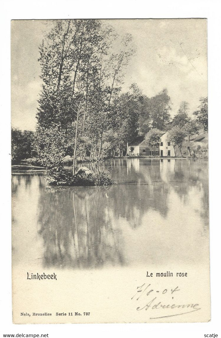 Linkebeek   Le Moulin Rose.   -   1904   Naar   Anvers - Linkebeek