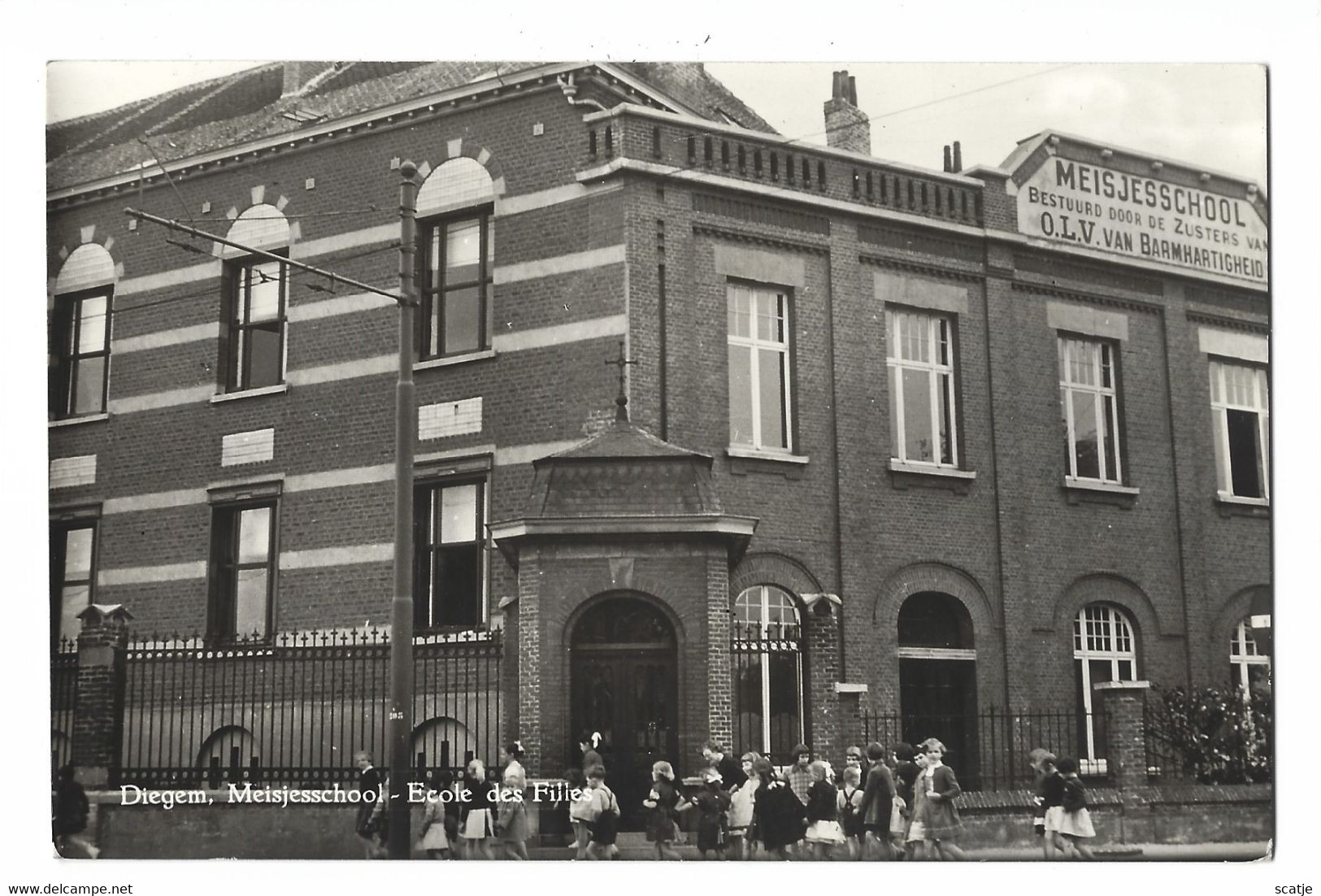 Diegem   -   Meisjesschool.   -   FOTOKAART!   Naar   Averbode - Diegem