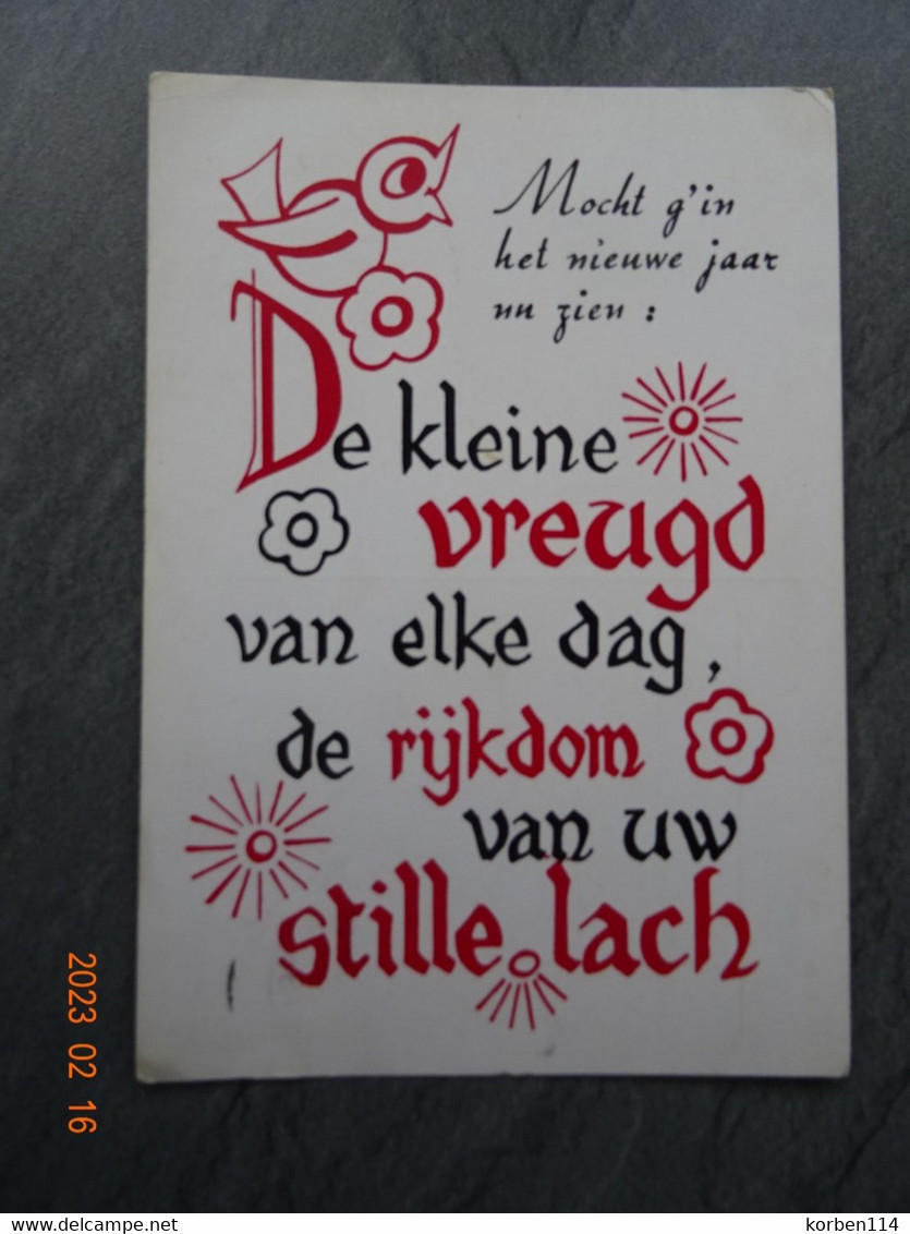 DE KLEINE VREUGD VAN ELKE DAG DE RIJKDOM VAN UW STILLE LACH - Philosophie & Pensées