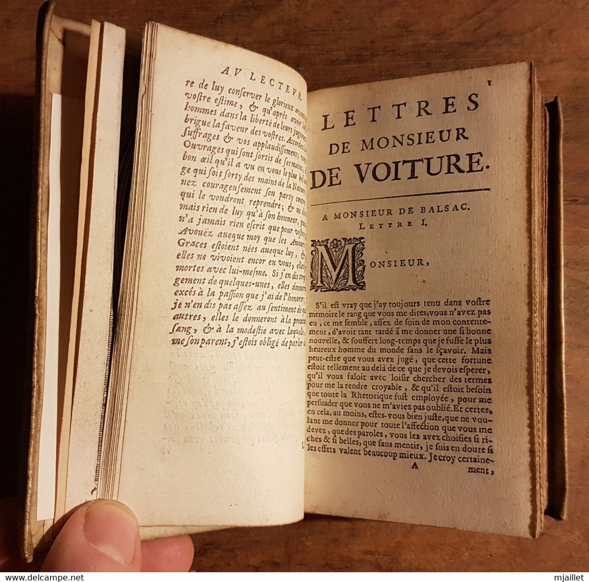 Lettres De M. De Voiture, 1657, Amsterdam - Tot De 18de Eeuw