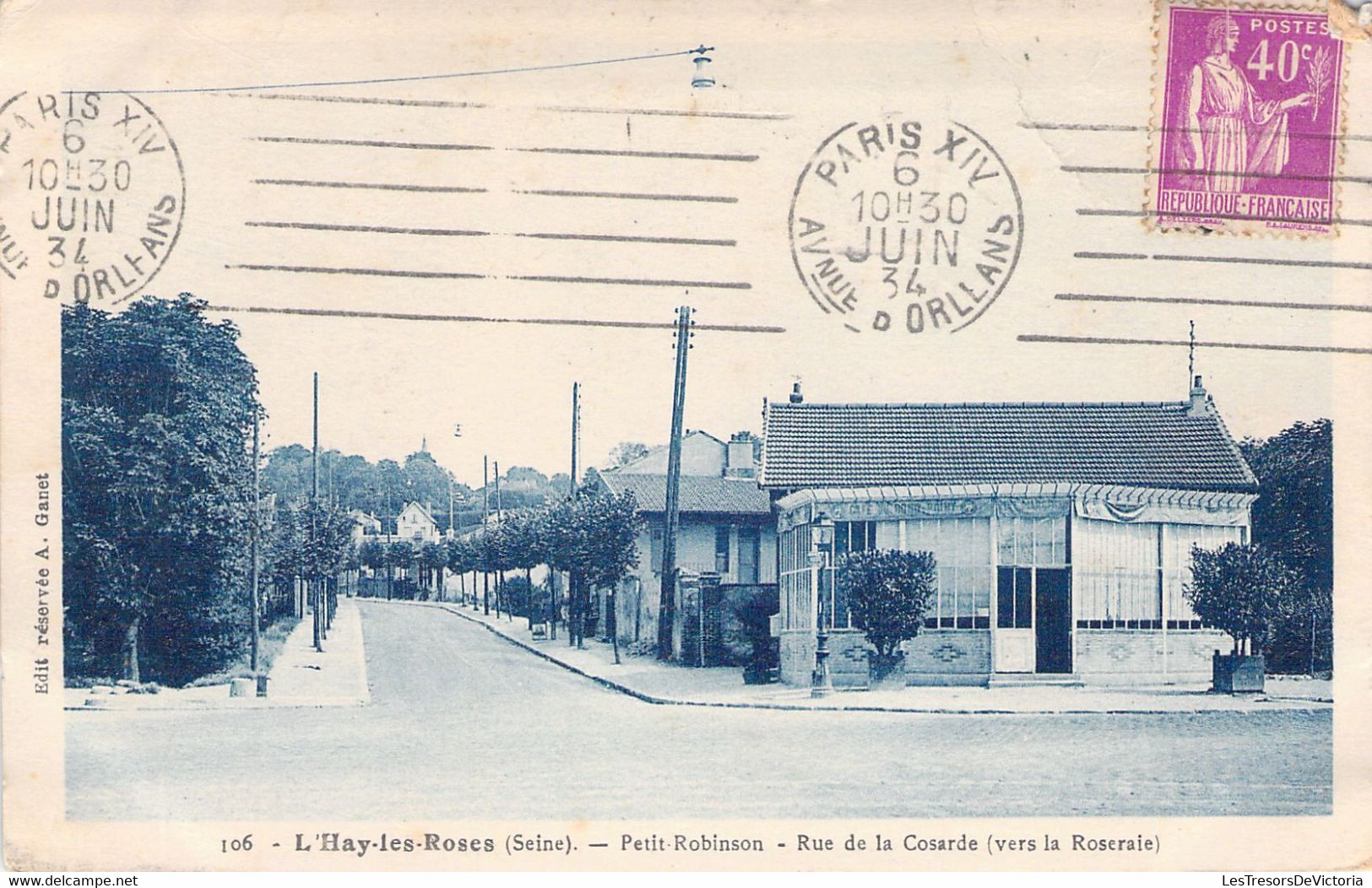 FRANCE - 94 - L'HAY LES ROSES - Petit Robinson - Rue De La Cosarde  - Carte Postale Ancienne - L'Hay Les Roses