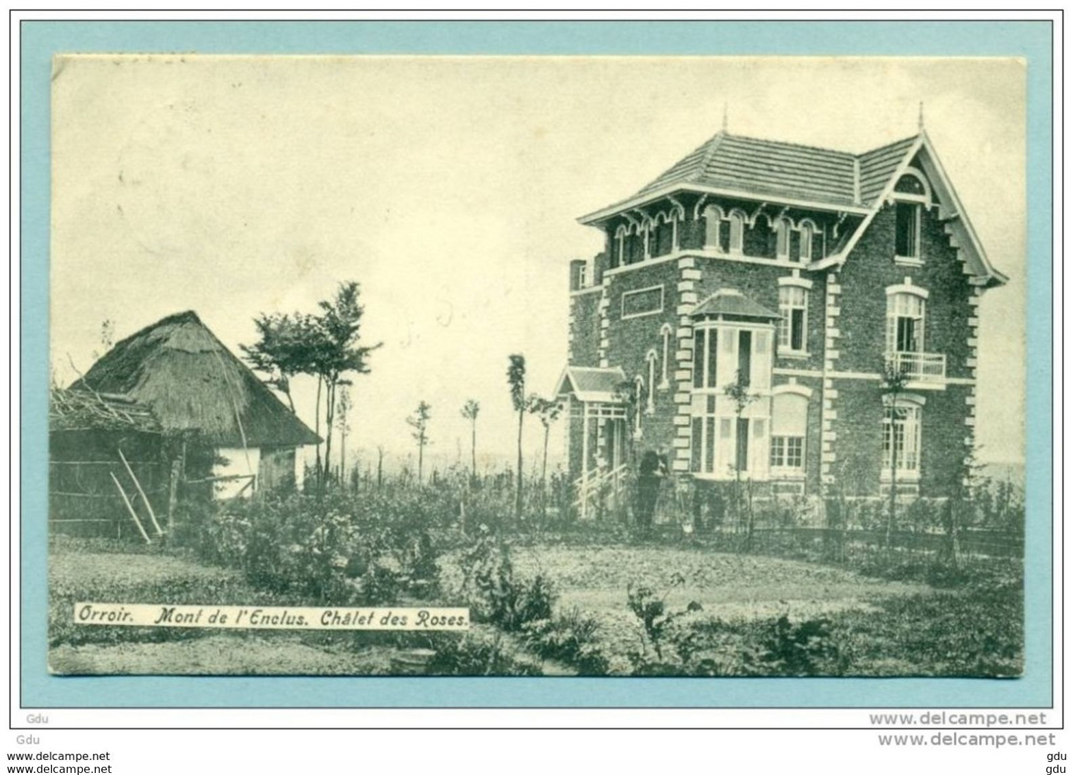 Orroir ' Mont De L'enclus - Chalet Des Roses - Voyagé 1906 Depuis Amougies - Kluisbergen