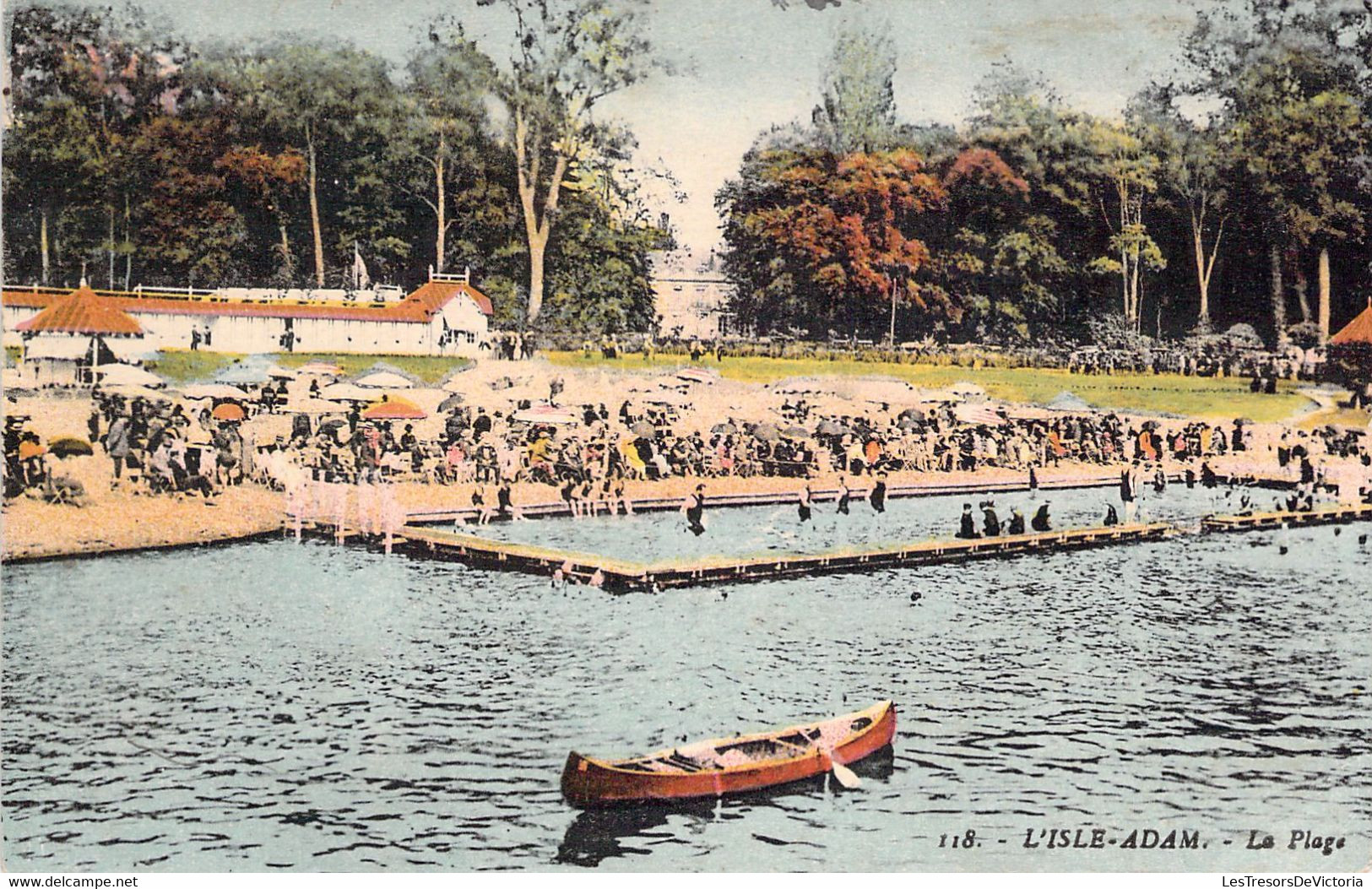 FRANCE - 95 - L'Isle Adam - La Plage - Colorisée - Carte Postale Ancienne - L'Isle Adam