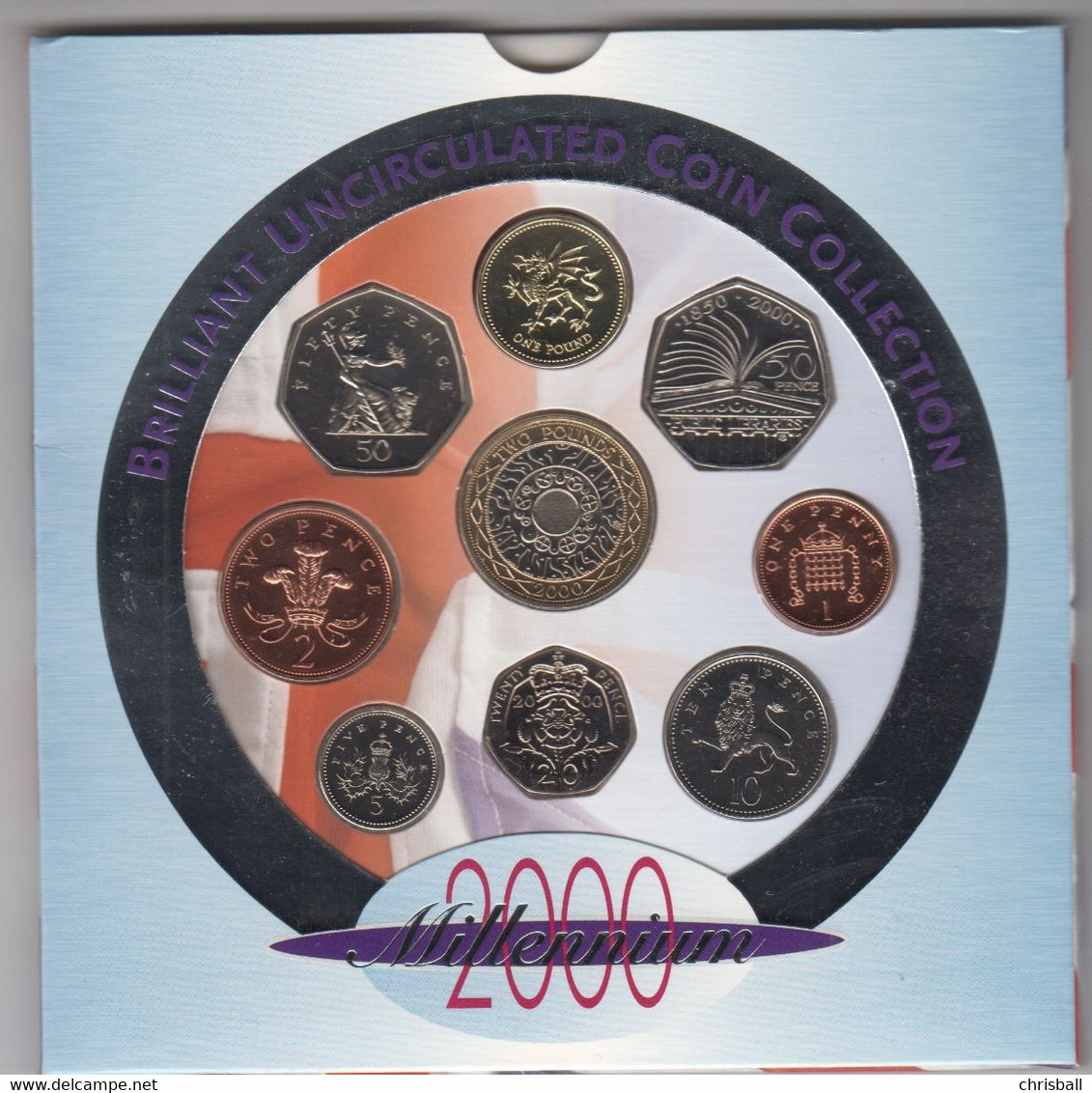 UK - 2000 Year Set BUNC Royal Mint Presentation Pack - Mint Sets & Proof Sets