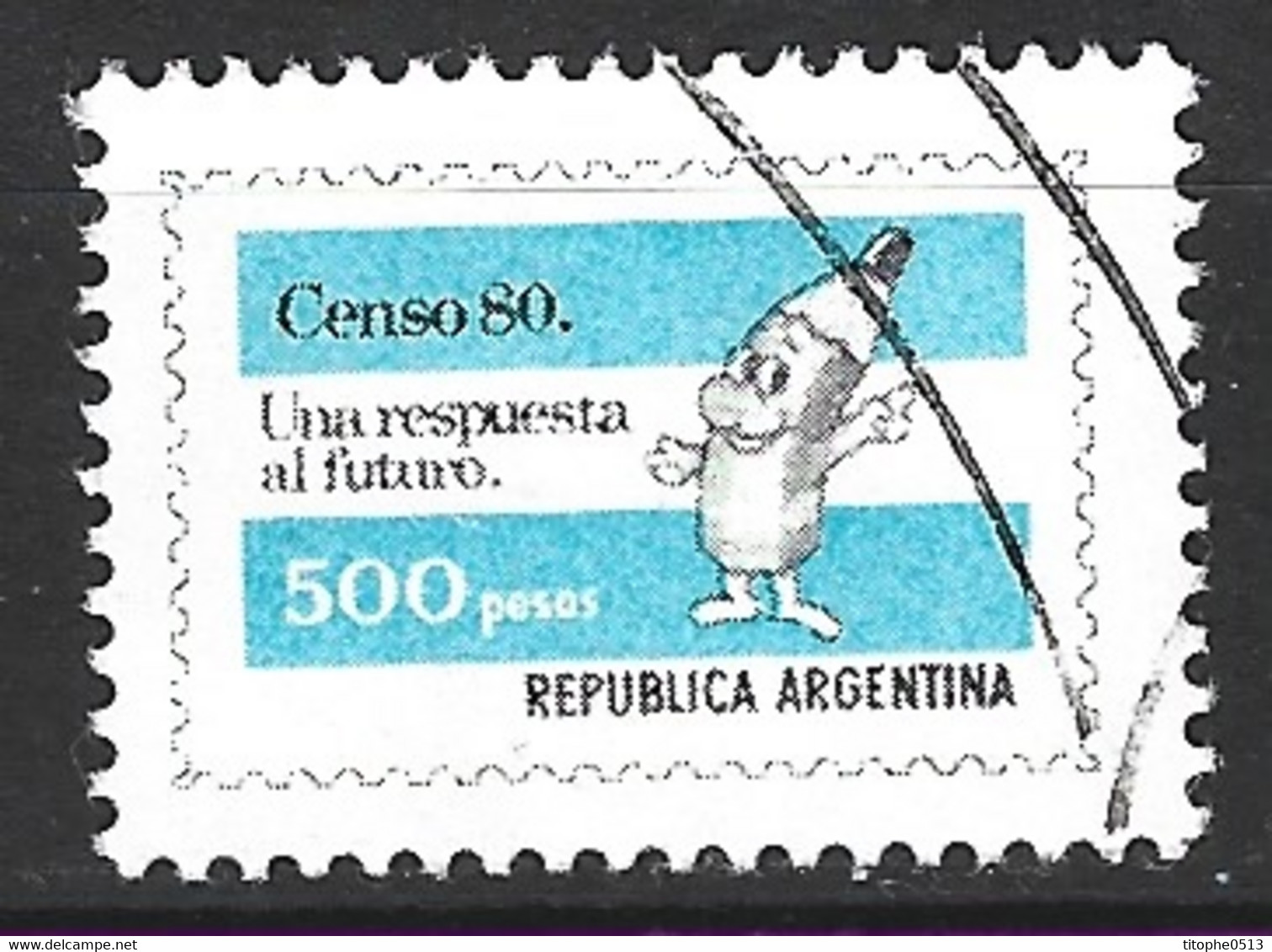 ARGENTINE. N°1229 Oblitéré De 1980. Recensement. - Used Stamps