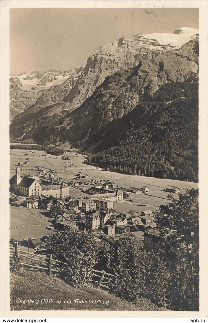 86B/47 Bahnpost: "LUZERN - ENGELBERG - LUZERN / * BAHNPOST *" (BP1145) - Ferrovie