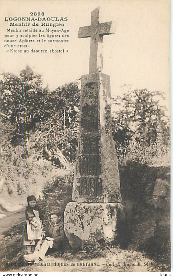 LOGONNA-DAOULAS - Menhir De Rugléo - 2898 - Daoulas