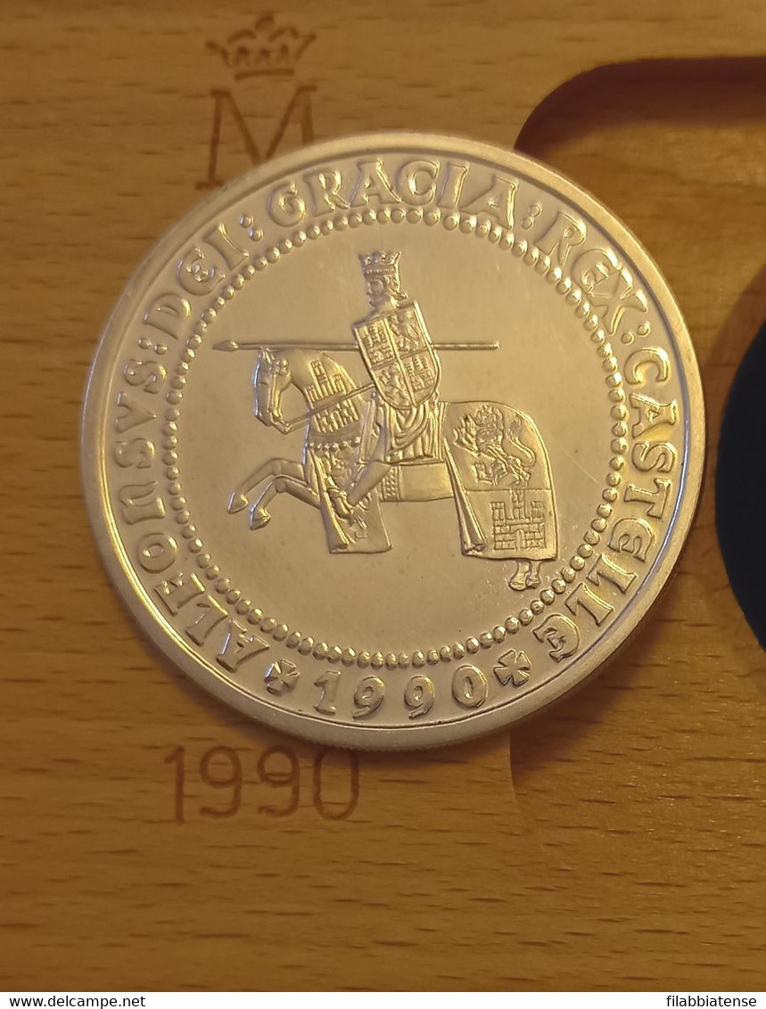 1990 - Spagna 5 ECU - Alfonso X - ----- - Münz- Und Jahressets