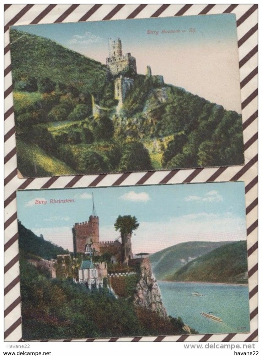 6AI2097 Lot 2 Cartes BURG RHEINSTEIN SOONECH  2 SCANS - Ingelheim