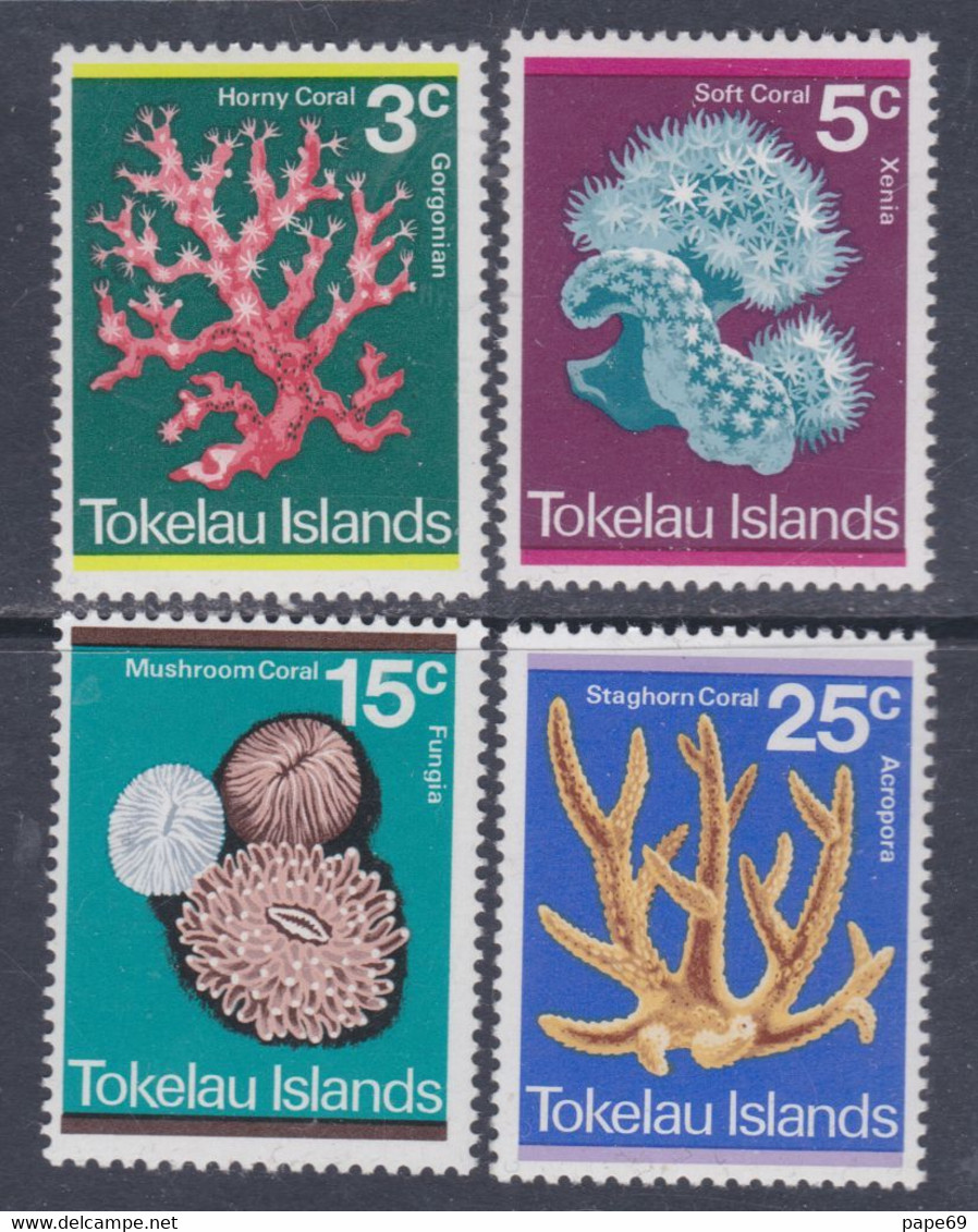 Tokelau N° 37 / 40 XX  Coraux,  La Série Des 4 Valeurs, Sans Charnière, TB - Tokelau