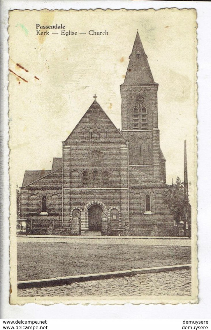 45476 PASSENDALE KERK - EGLISE - CHURCH - Zonnebeke