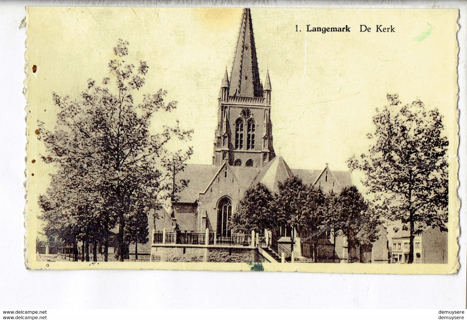 45480 LANGEMARK DE KERK - Langemark-Poelkapelle