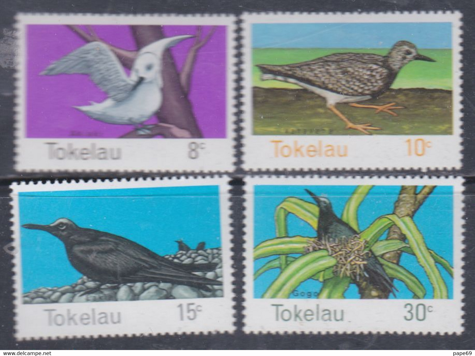 Tokelau N° 57 / 60 XX Oiseaux De Tokelau,  La Série Des 4 Valeurs, Sans Charnière, TB - Tokelau