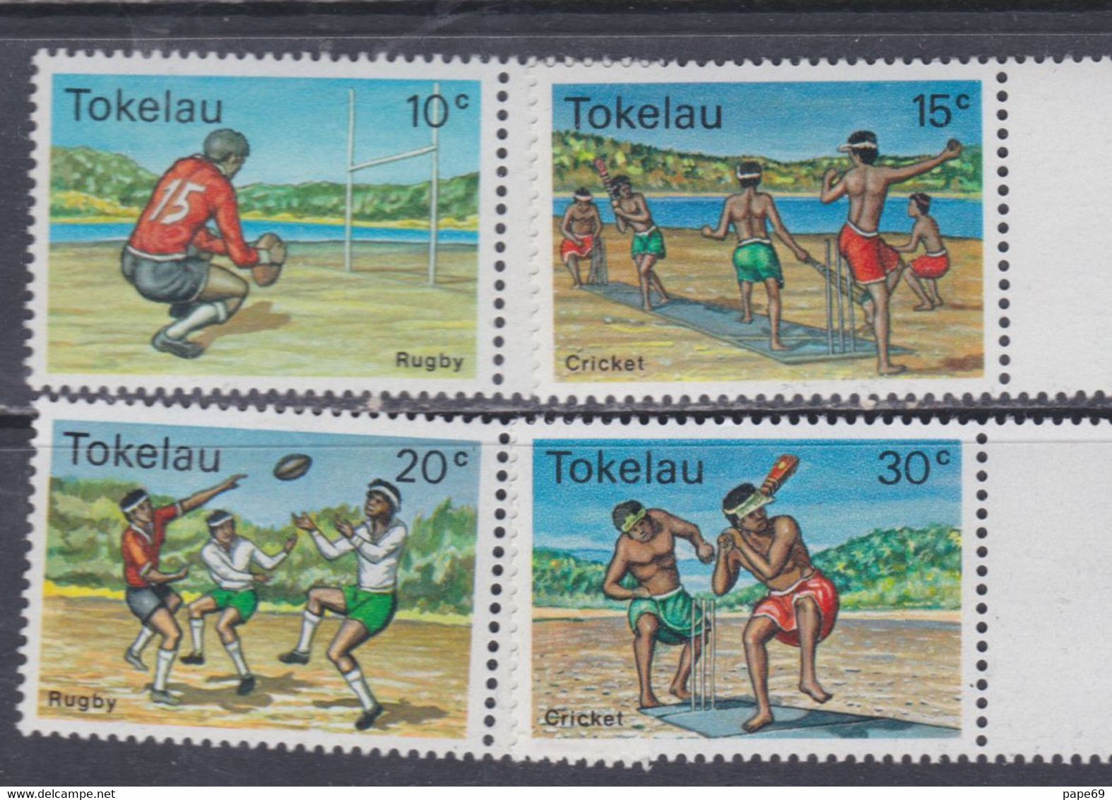 Tokelau N° 69 / 72 XX Sports,  La Série Des 4 Valeurs, Sans Charnière, TB - Tokelau