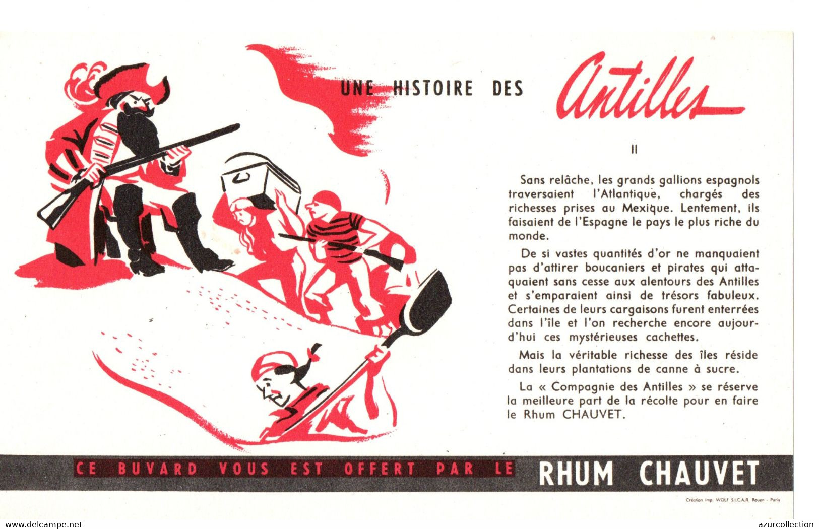 RHUM CHAUVET . UNE HISTOIRE DES ANTILLES - Liqueur & Bière