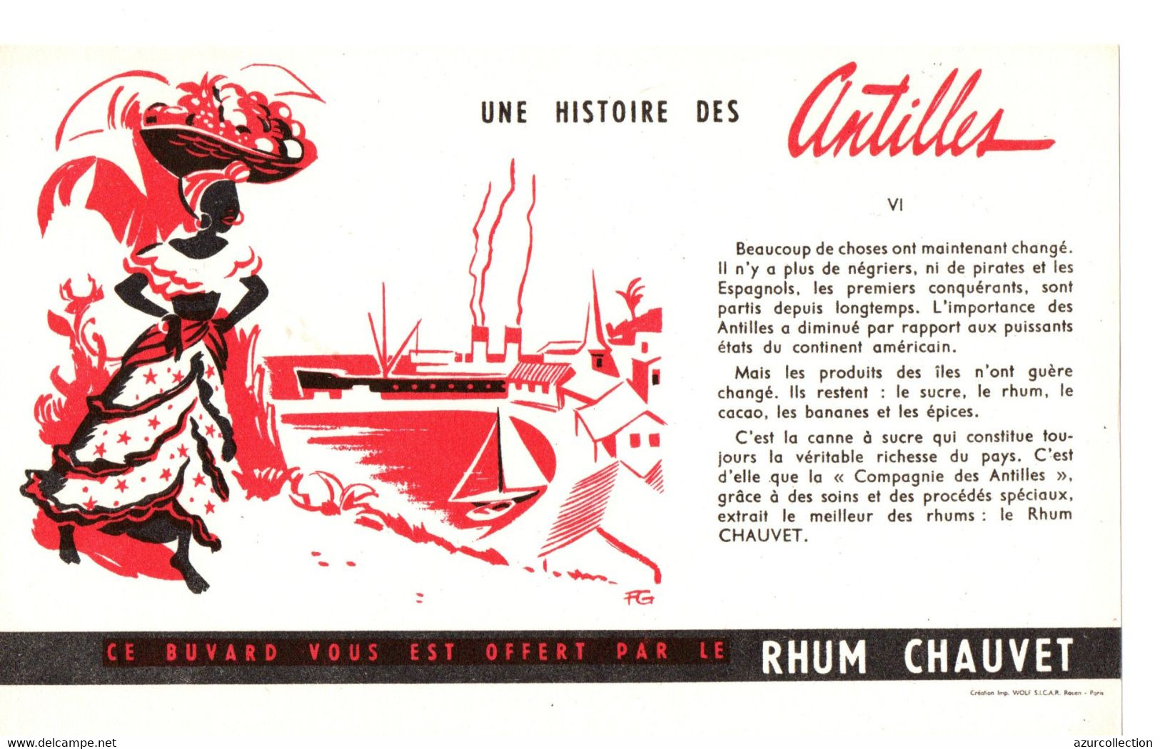 RHUM CHAUVET . UNE HISTOIRE DES ANTILLES - Liquor & Beer