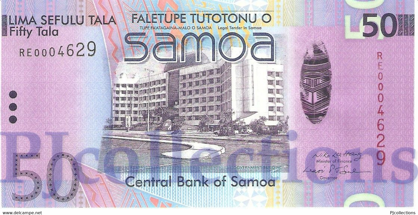 SAMOA 50 TALA 2008 PICK 41a UNC LOW SERIAL NUMBER "RE00046**" - Samoa