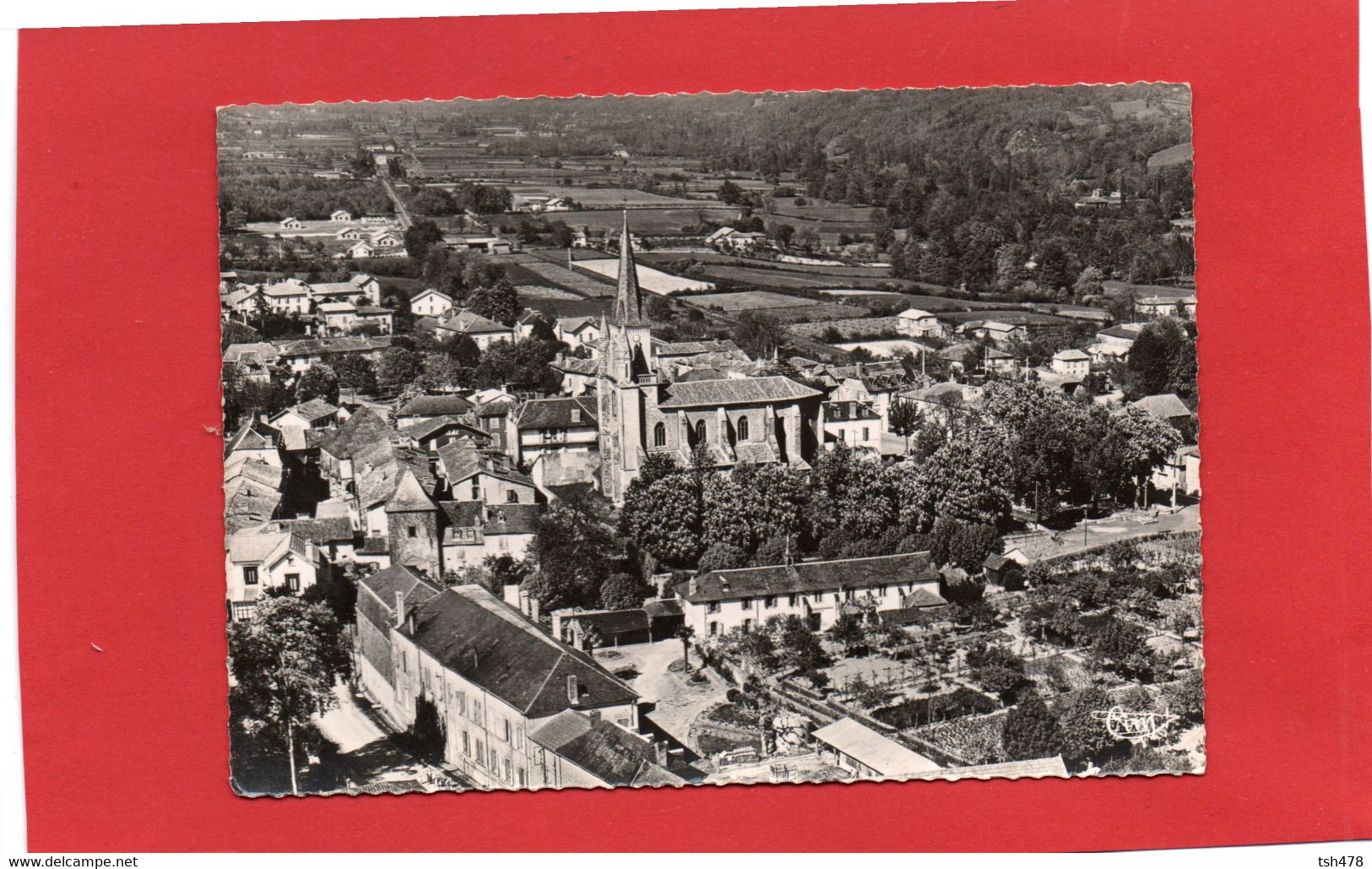 65----GALAN----Vue Générale Aérienne ---peu Courante--voir 2 Scans - Galan