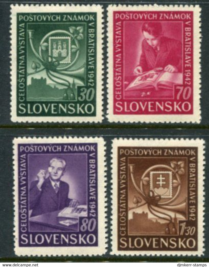 SLOVAKIA 1942 Philatelic Exhibition MNH / ** Michel 98-101 - Ungebraucht