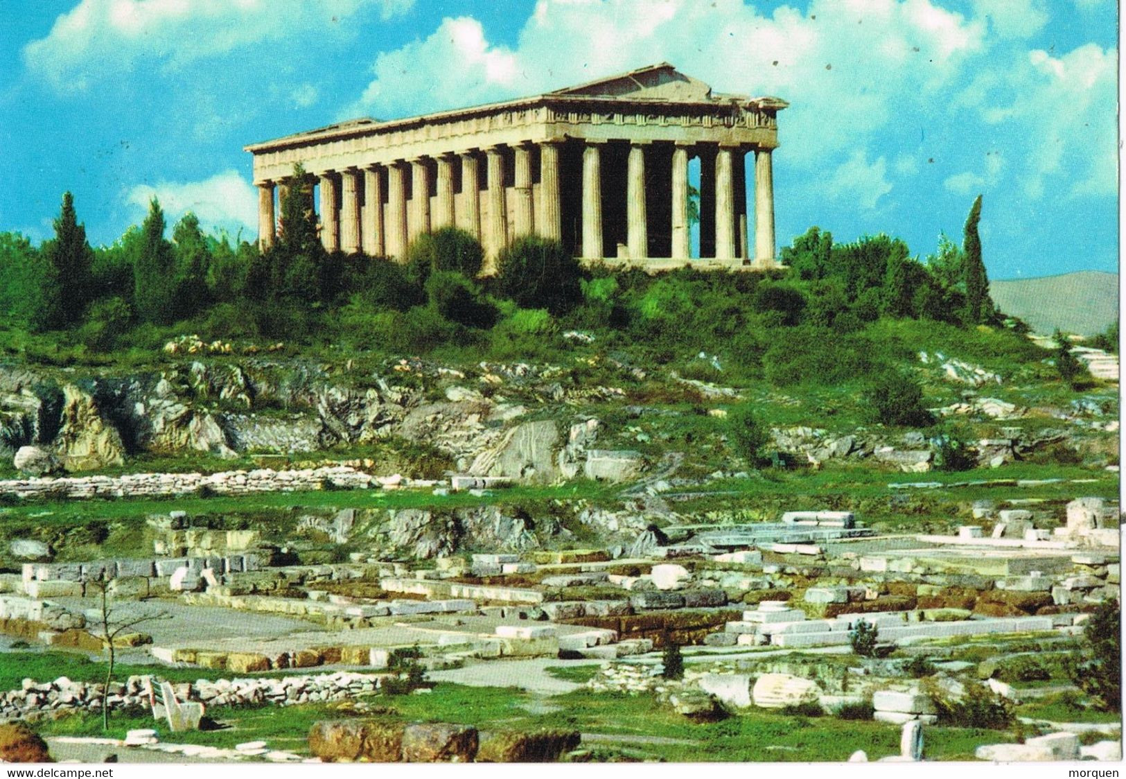 48843. Postal HERAKLION (grecia) 1970. Vista Del THESEION De Atenas. Tema EUROPA - Covers & Documents