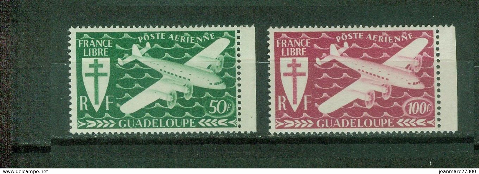 FC GLP04 Guadeloupe Poste Aérienne YT N° 4 5 Neufs - Airmail