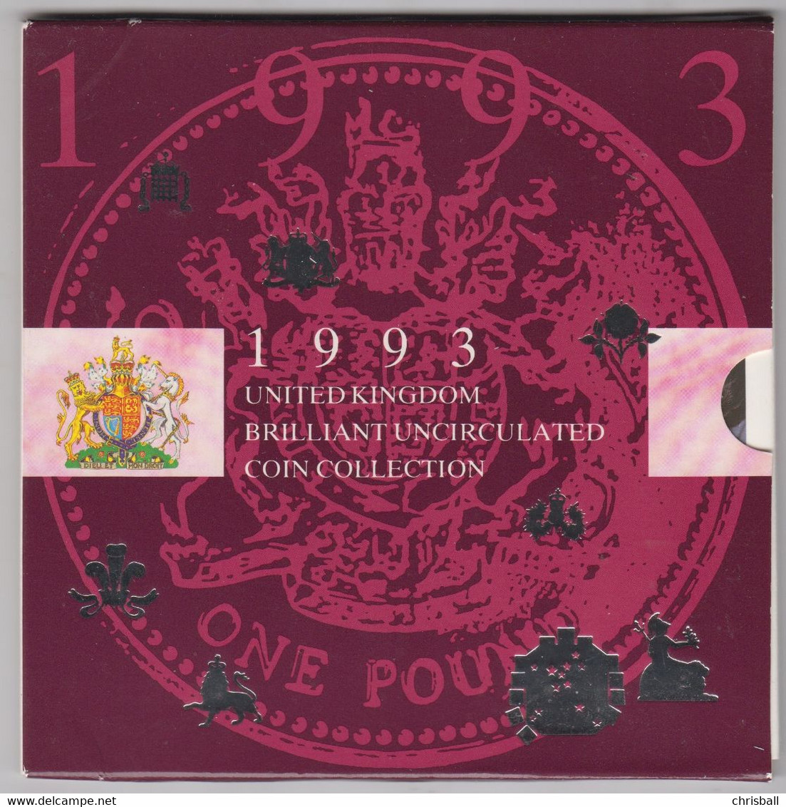 UK - 1993 Year Set BUNC Royal Mint Presentation Pack - Mint Sets & Proof Sets