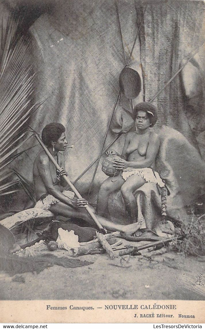 Nouvelle Calédonie - Femmes Canaques - Edit. Raché - Raché - Indigène - Carte Postale Ancienne - Nieuw-Caledonië