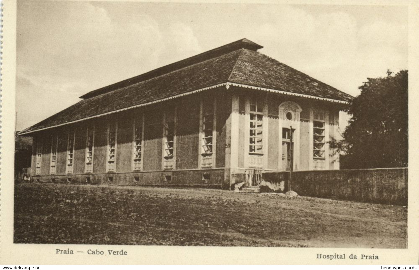 Cape Verde, PRAIA, Hospital (1920s) Postcard - Cap Vert