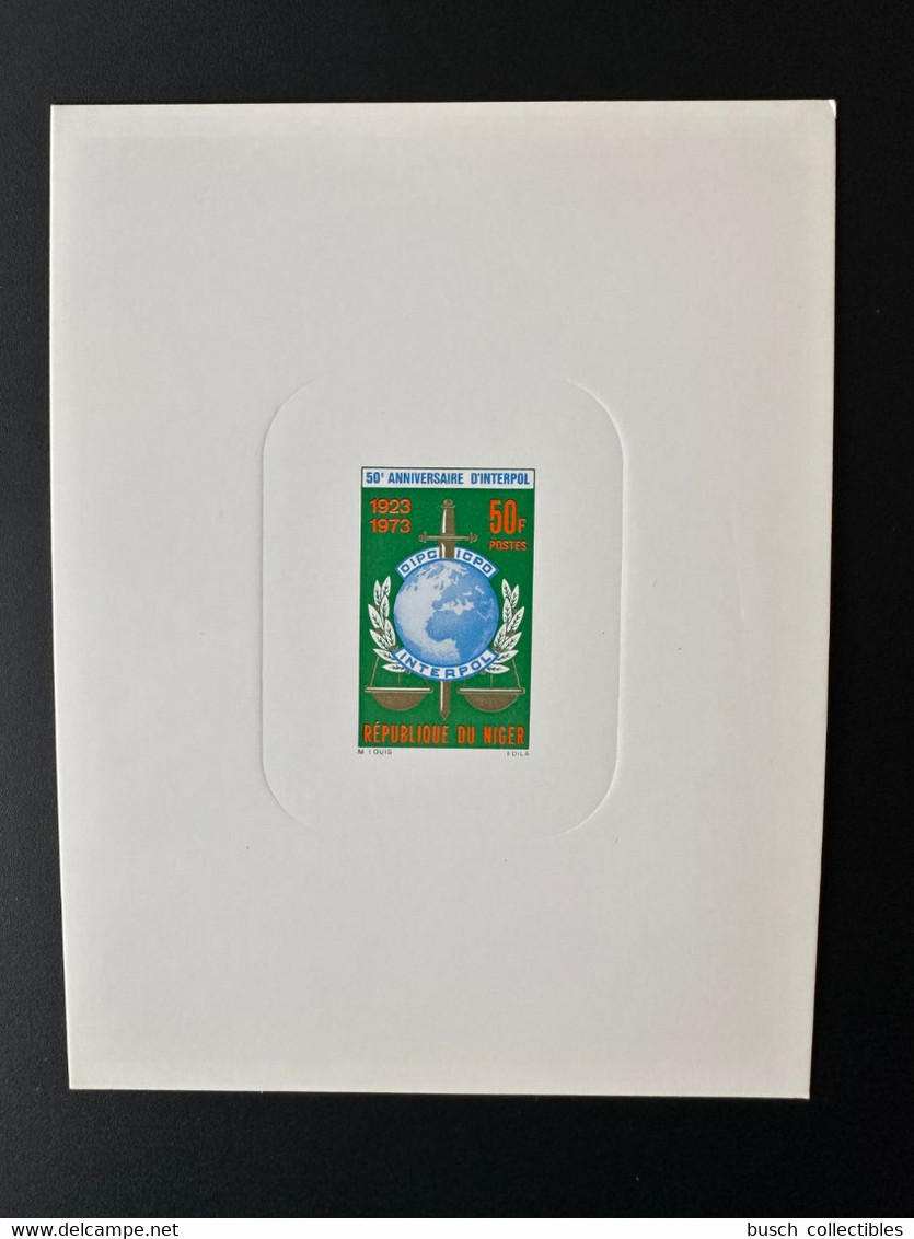 Niger 1973 Mi. 369 Epreuve De Luxe Proof OIPC ICPO Interpol 1923 50e Anniversaire - Niger (1960-...)