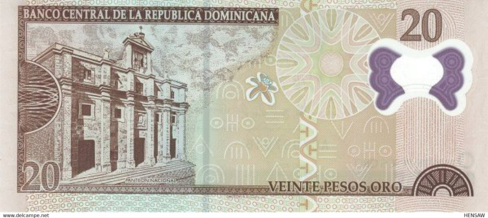 DOMINICAN REPUBLIC 20 PESOS ORO 2009 P 182 UNC SC NUEVO - Dominikanische Rep.