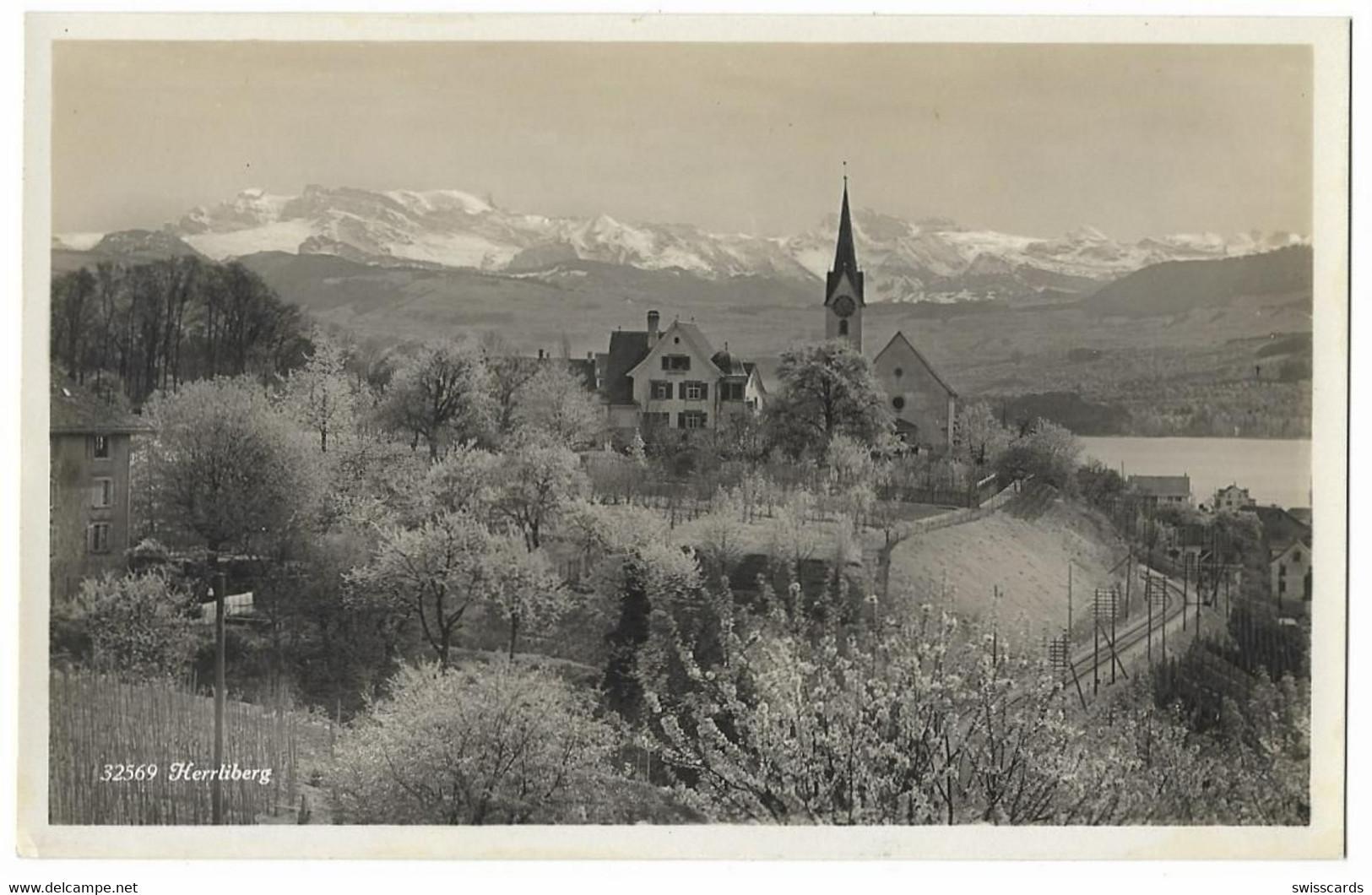 HERRLIBERG Mit Bahnlinie ~1930 - Herrliberg