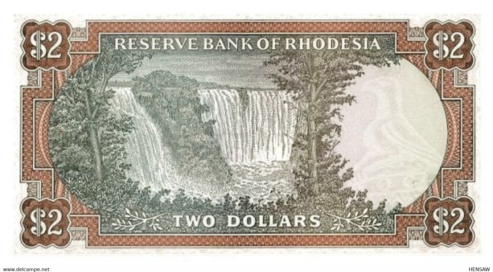 RHODESIA 2 DOLLARS 1979 P 39 UNC SC NUEVO - Rhodesia