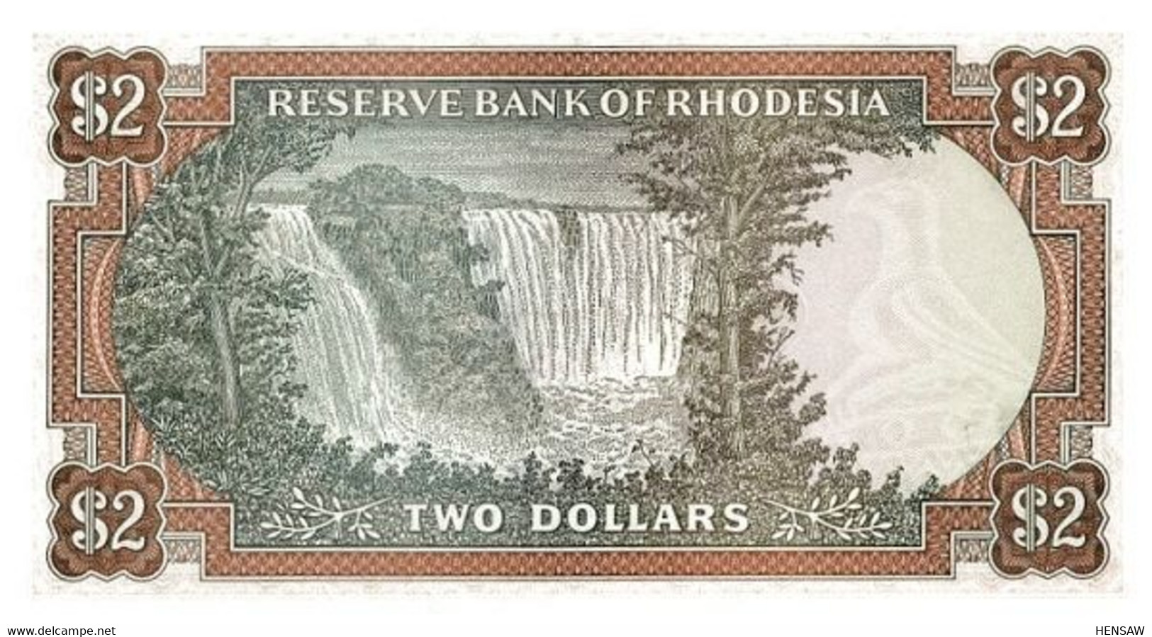 RHODESIA 2 DOLLARS 1979 P 39 UNC SC NUEVO - Rhodésie