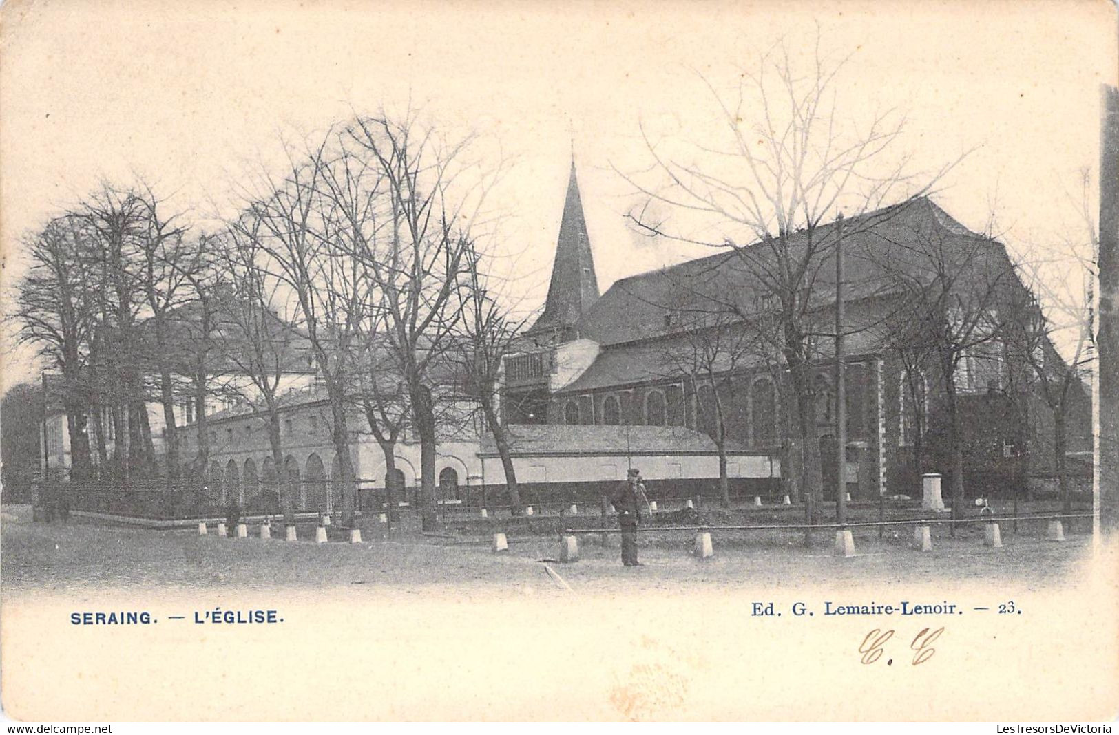 Liège - Seraing - L'église - Edit. G.Lemaire Lenoir - Précurseur - Clocher - Oblitéré 1906 - Carte Postale Ancienne - Seraing