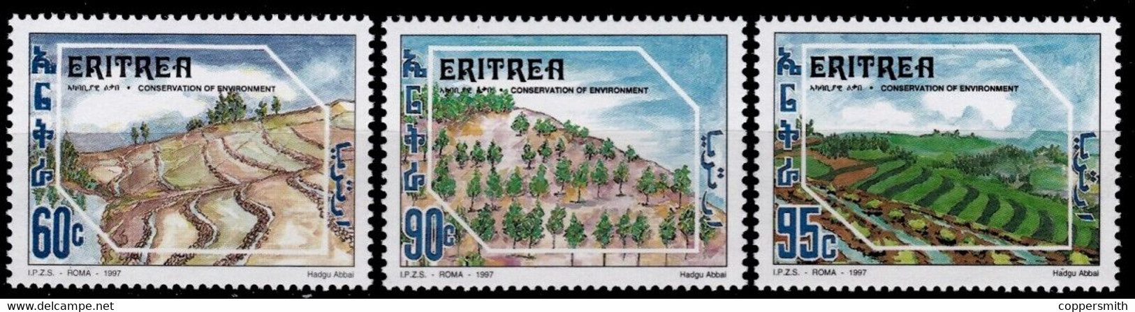 (035) Eritrea  1997 / Nature Conservation / Naturschutz  ** / Mnh  Michel 142-144 - Erythrée