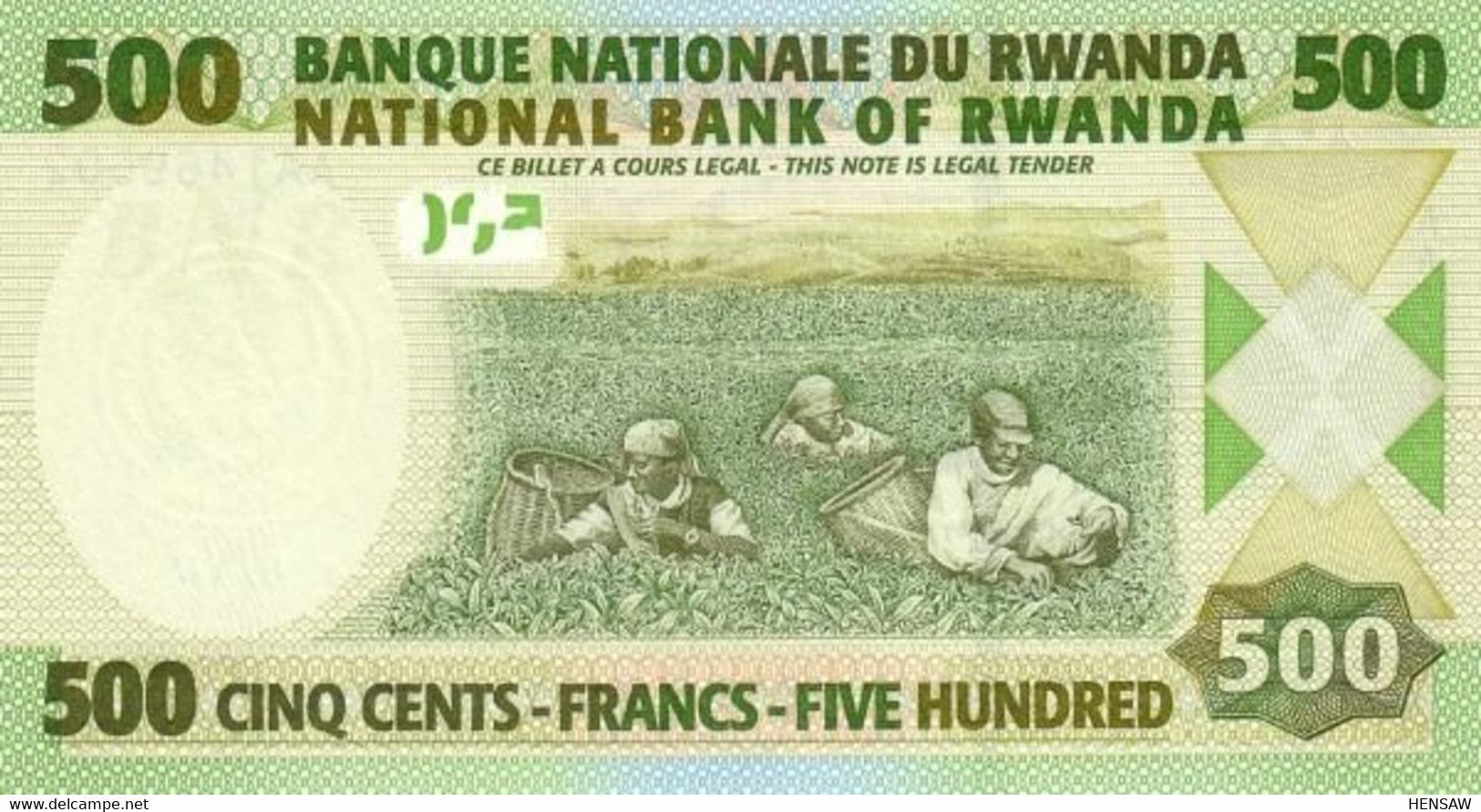 RWANDA 500 FRANCS 2004 P 30 UNC SC NUEVO - Rwanda