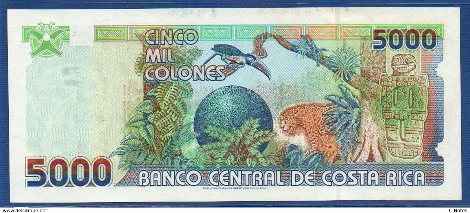 COSTA RICA - P.268Aa –  5000 Colones 27.09.2004 UNC Serie C29162046 - Costa Rica