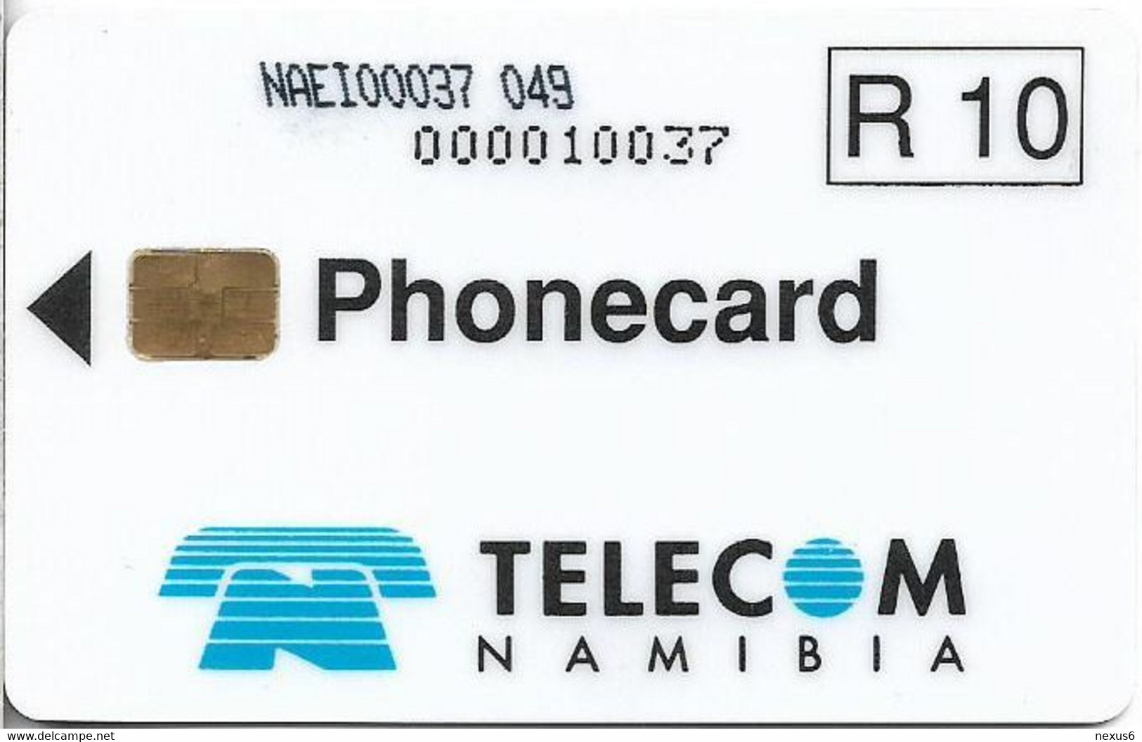 Namibia - Telecom Namibia - Dunes, Chip Siemens S31, (Cn. NAEIxxxxx Xxx, Normal 0), 10$, Used - Namibia