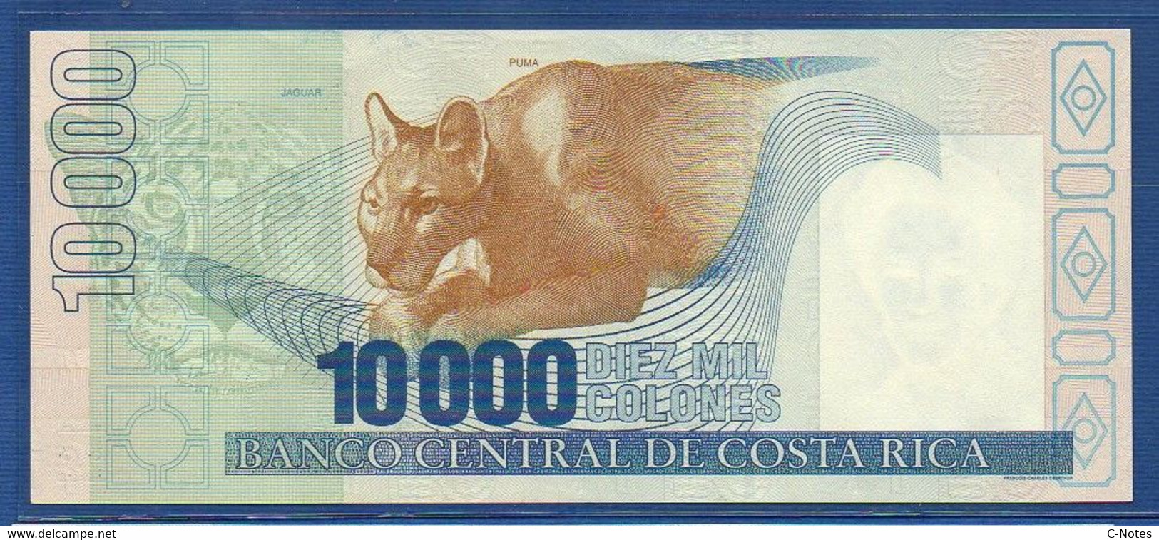 COSTA RICA - P.267d – 10000 Colones 14.09.2005 UNC Serie A56812990 - Costa Rica