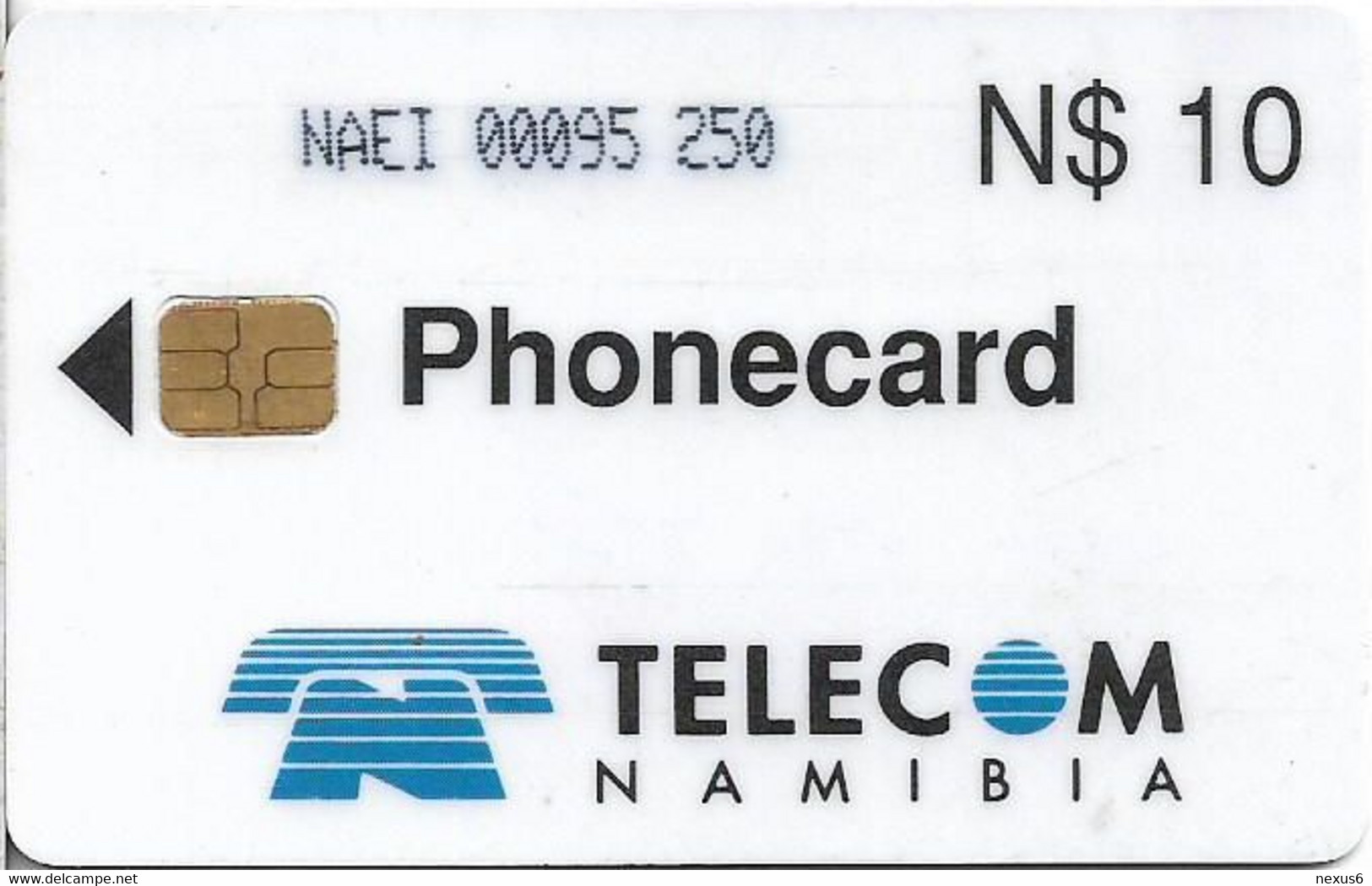 Namibia - Telecom Namibia - Dunes, Chip Siemens S30, (Cn. NAEI Xxxxx Xxx, Dashed Ø), Fluo Issue, 10$, Used - Namibia