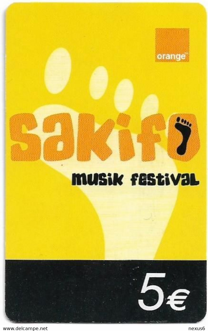 Reunion - Orange - Sakifo Musik Festival, Exp.12.2007, GSM Refill 5€, Used - Réunion