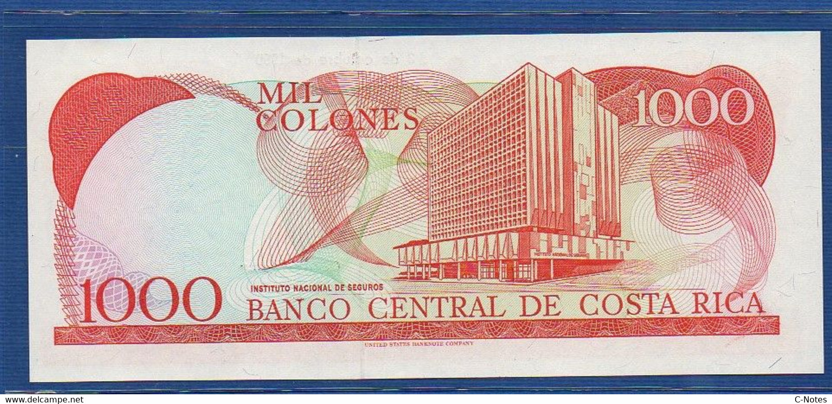 COSTA RICA - P.259a2 –  1000 Colones 03.10.1990 UNC Serie C27667416 - Costa Rica