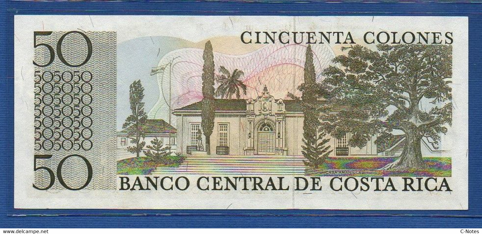 COSTA RICA - P.239 – 50 Colones 12.06.1974 UNC Serie C2069086 - Costa Rica