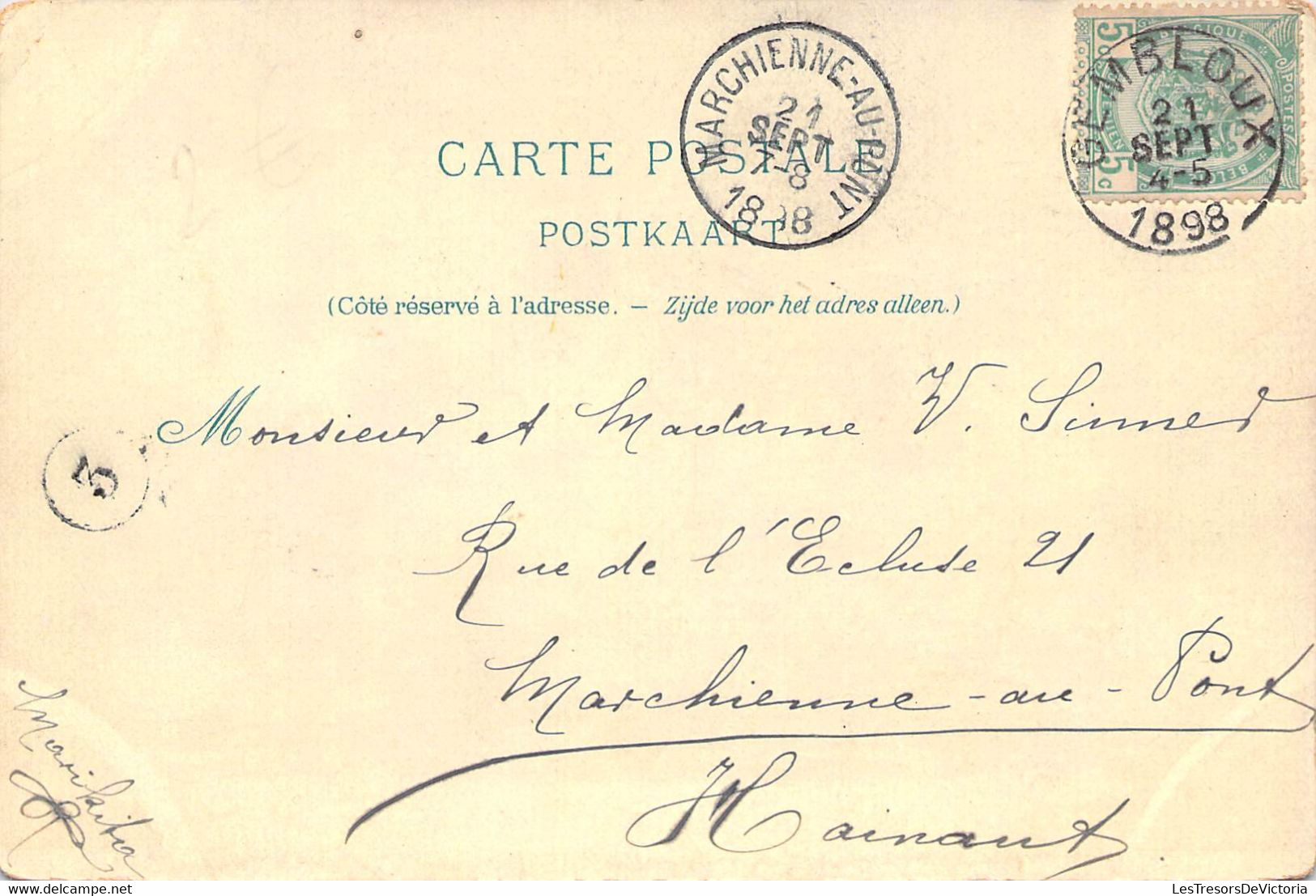Belgique - Incunable - Salut De Bruxelles - Colorisé - Précurseur - Oblitéré 1898 - Carte Postale Ancienne - Brussels (City)