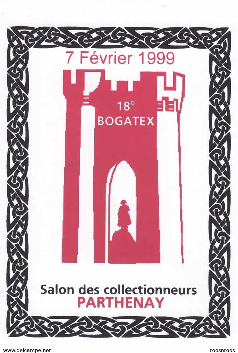 CP PARTHENAY 79 - 18EME  SALON DES COLLECTIONNEURS - 1999 - ILLUSTRATION ATELIERS COLLEGE MANDES-FRANCE - Bourses & Salons De Collections